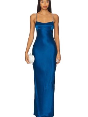 Amanda Uprichard Maxi Dress Peacock